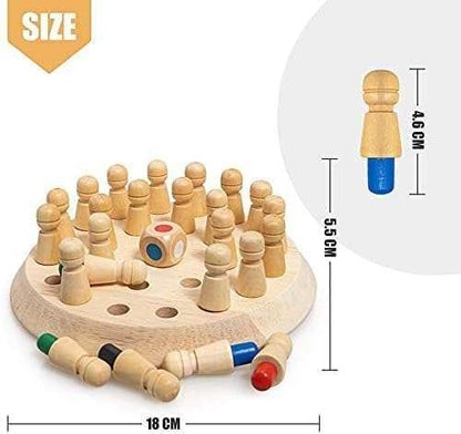 Wooden Memory Match Stick Chess Game.