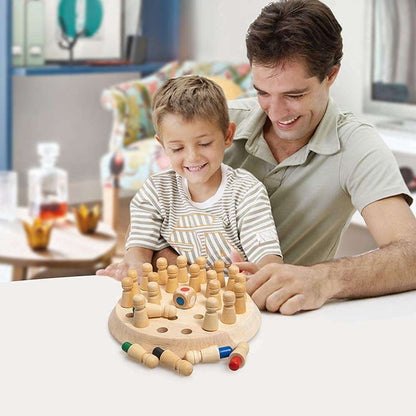 Wooden Memory Match Stick Chess Game.
