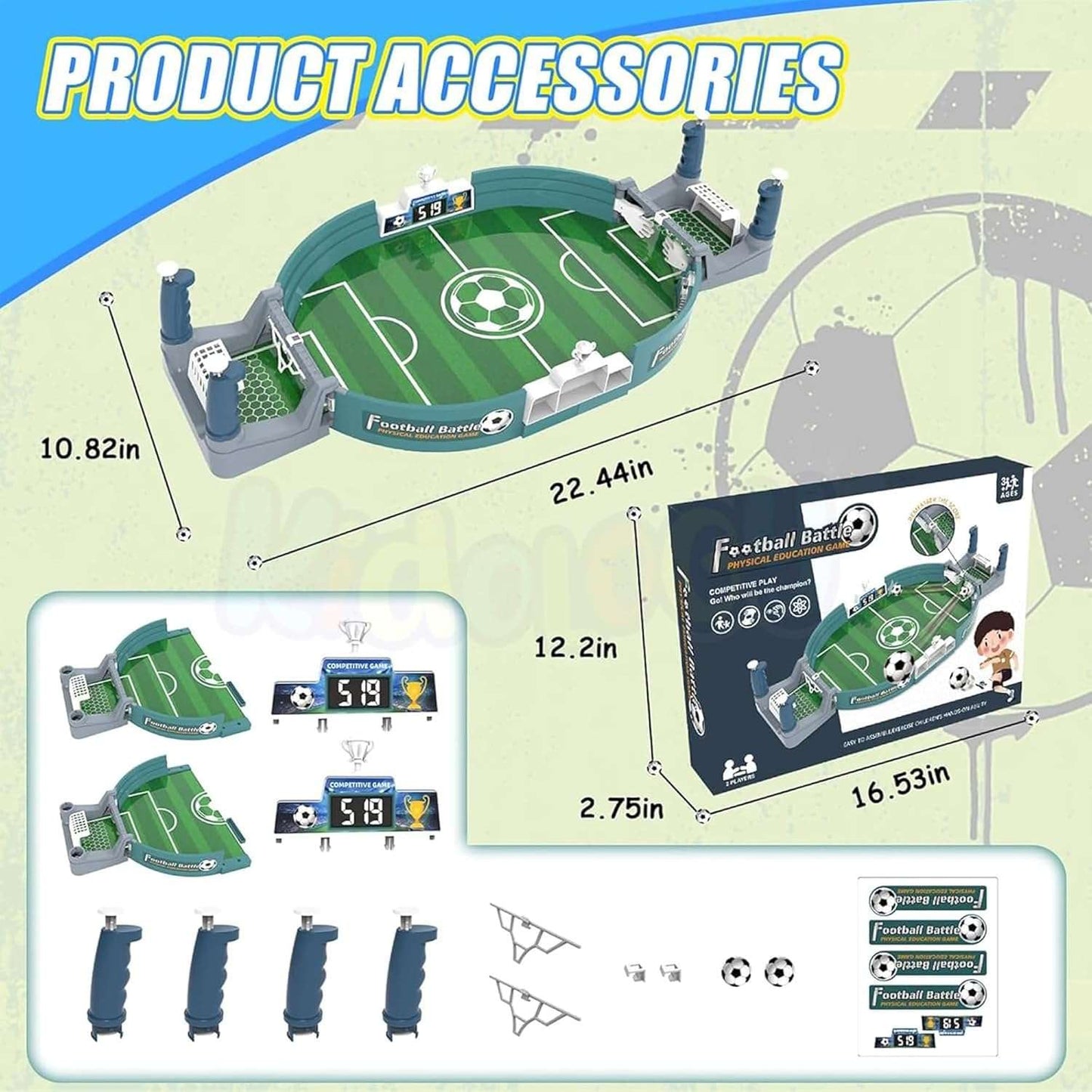 Desktop Football Table Game Indoor Game for Kids.